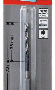 Bosch HSS spiralna burgija sa šestostranim prihvatom 3,0mm 2608577048
