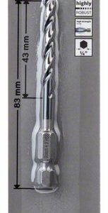 Bosch HSS spiralna burgija sa šestostranim prihvatom 4,2mm 2608577054