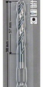 Bosch HSS spiralna burgija sa šestostranim prihvatom 6,0mm 2608577058