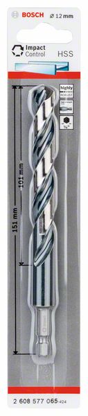 Bosch HSS spiralna burgija sa šestostranim prihvatom 12,0mm 2608577065