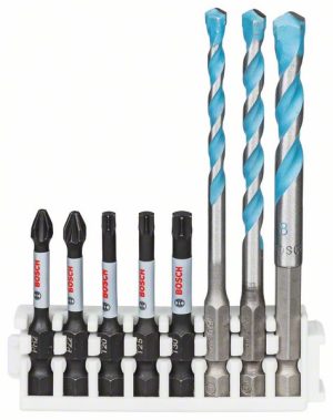 Bosch Hex-9 MultiConstruction, 5/6/8 mm; Impact Power nastavak 50 mm PH2, PZ2, T20, T25, T30 2608577144