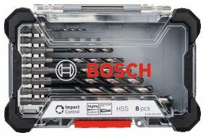 Bosch 8-delni komplet Impact Control HSS burgija 2608577146