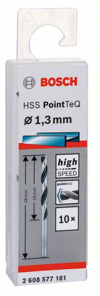 Bosch HSS spiralna burgija PointTeQ 1,3 mm 2608577181