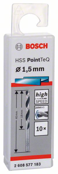 Bosch HSS spiralna burgija PointTeQ 1,5 mm 2608577183