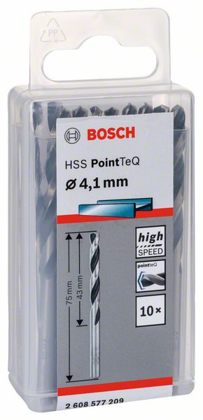 Bosch HSS spiralna burgija PointTeQ 4,1 mm 2608577209