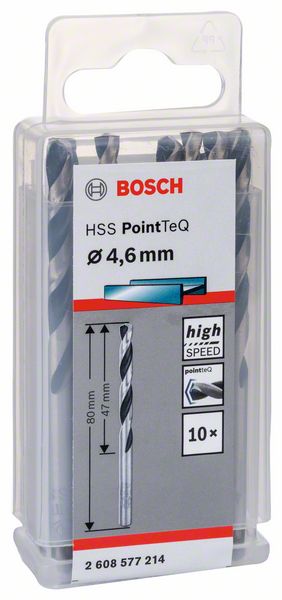 Bosch HSS spiralna burgija PointTeQ 4,6 mm 2608577214