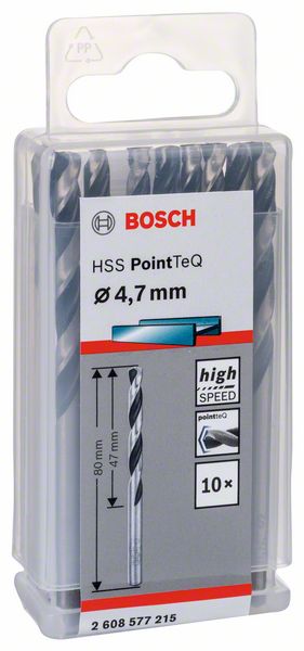 Bosch HSS spiralna burgija PointTeQ 4,7 mm 2608577215
