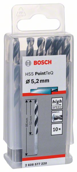 Bosch HSS spiralna burgija PointTeQ 5,2 mm 2608577220