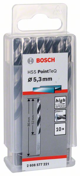 Bosch HSS spiralna burgija PointTeQ 5,3 mm 2608577221