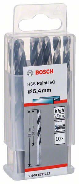 Bosch HSS spiralna burgija PointTeQ 5,4 mm 2608577222