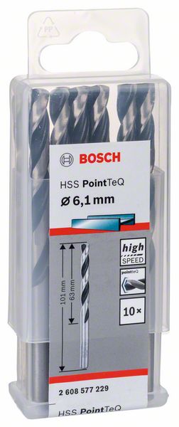 Bosch HSS spiralna burgija PointTeQ 6,1 mm 2608577229