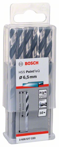 Bosch HSS spiralna burgija PointTeQ 6,5 mm 2608577233
