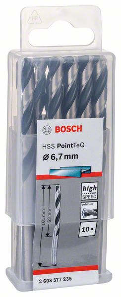 Bosch HSS spiralna burgija PointTeQ 6,7 mm 2608577235