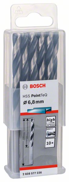 Bosch HSS spiralna burgija PointTeQ 6,8 mm 2608577236
