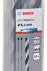 Bosch HSS spiralna burgija PointTeQ 8,1 mm 2608577249