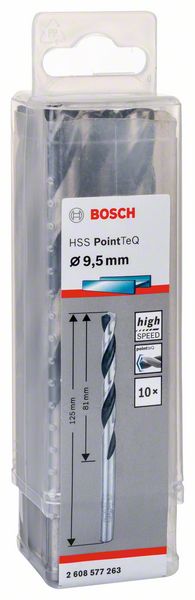 Bosch HSS spiralna burgija PointTeQ 9,5 mm 2608577263