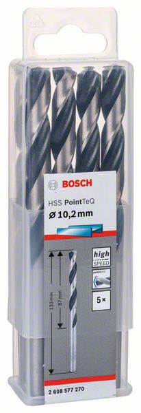 Bosch HSS spiralna burgija PointTeQ 10,2 mm 2608577270