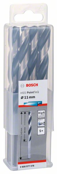 Bosch HSS spiralna burgija PointTeQ 11,0 mm 2608577278