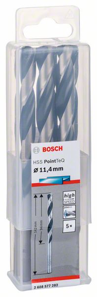 Bosch HSS spiralna burgija PointTeQ 11,4 mm 2608577282