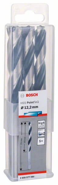 Bosch HSS spiralna burgija PointTeQ 12,2 mm 2608577290