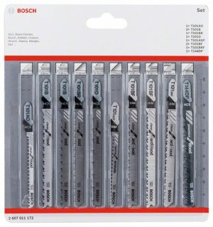 Bosch 10-delni komplet listova ubodne testere sa T držačem za čisto sečenje 2607011172