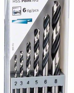 Bosch Komplet HSS spiralnih burgija PointTeQ, 6 delova, 2–8 mm 2608577346