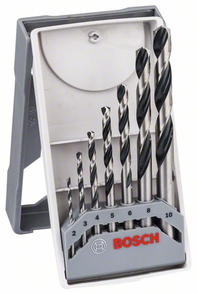 Bosch Mini-X-Line komplet HSS spiralnih burgija PointTeQ, 7 delova, 2–8 mm 2608577347