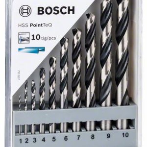Bosch Komplet HSS spiralnih burgija PointTeQ, 10 delova, 1–10 mm 2608577348