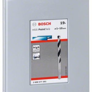 Bosch HSS spiralna burgija PointTeQ, 19 delova, ProBox, 1–10 mm 2608577351