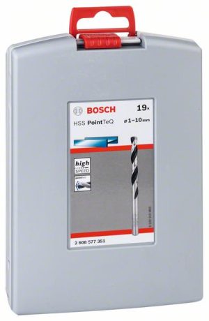 Bosch HSS spiralna burgija PointTeQ, 19 delova, ProBox, 1–10 mm 2608577351
