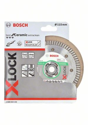 Bosch X-LOCK Best for Ceramic Extraclean Turbo dijamantska rezna ploča 115x22,23x1,4x7 2608615131