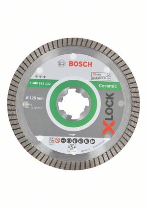 Bosch X-LOCK Best for Ceramic Extraclean Turbo dijamantska rezna ploča 125x22,23x1,4x7 2608615132