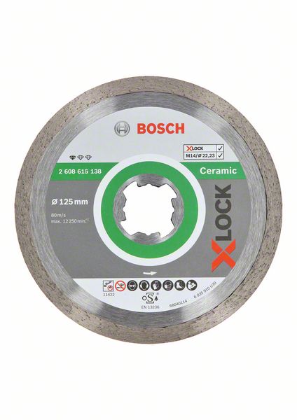 Bosch X-LOCK Standard for Ceramic dijamantska rezna ploča 125x22,23x1,6x7 2608615138