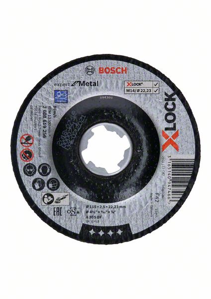 Bosch X-LOCK Expert for Metal 115x2,5x22,23 za uvučeno sečenje 2608619256