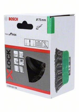 Bosch X-LOCK lončasta četka 75 nerđajući čelik 2608620729