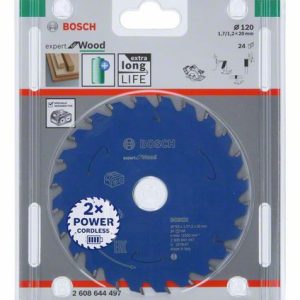 Bosch Expert for Wood list kružne testere za akumulatorske testere 120x1.7/1.2x20 T24 2608644497