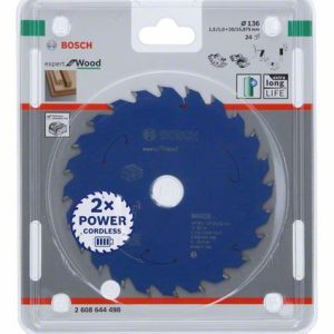 Bosch Expert for Wood list kružne testere za akumulatorske testere 136x1.5/1x20 T24 2608644498