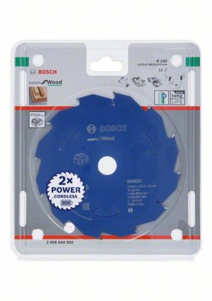 Bosch Expert for Wood list kružne testere za akumulatorske testere 160x1.5/1x20 T12 2608644502