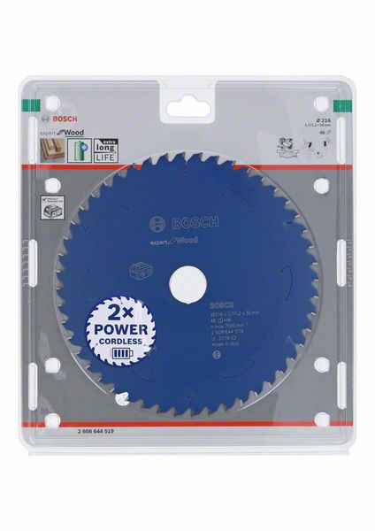 Bosch Expert for Wood list kružne testere za akumulatorske testere 216x1.7/1.2x30 T48 2608644519