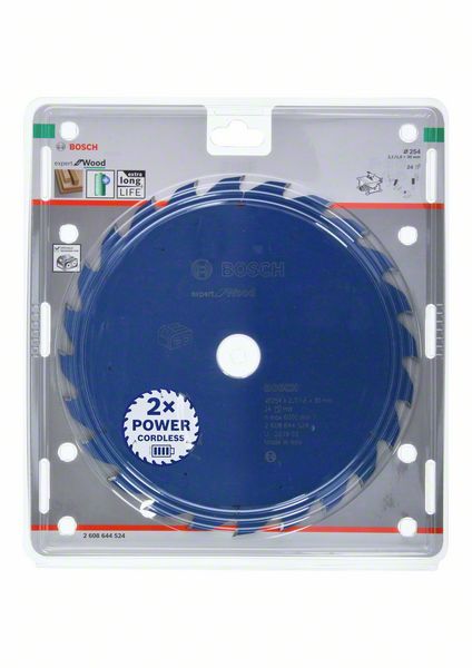 Bosch Expert for Wood list kružne testere za akumulatorske testere 254x2.1/1.6x30 T24 2608644524