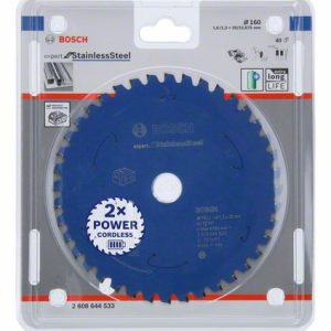 Bosch Expert for Stainless Steel list kružne testere za akumulatorske testere 160x1.6/1.3x20 T40 2608644533
