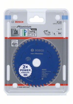 Bosch Expert for Aluminium list kružne testere za akumulatorske testere 120x1.8/1.2x20 T42 2608644534