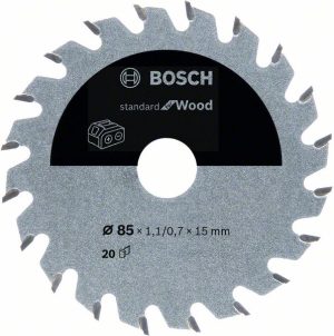 Bosch Standard for Wood list kružne testere za akumulatorske testere 85x1.1/0.7x15 T20 2608837666