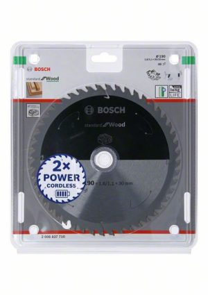 Bosch Akülü daire testereler için Standard for Wood Daire Testere Bıçağı 190x1,6/1,1x30 T48 2608837710