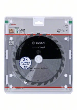 Bosch Akülü daire testereler için Standard for Wood Daire Testere Bıçağı 210x1,7/1,2x30 T24 2608837713