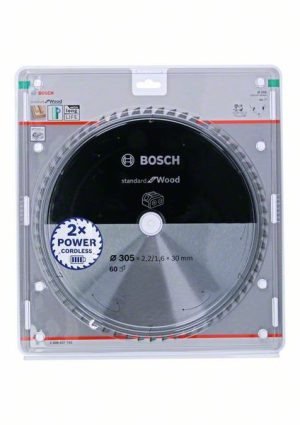 Bosch Akülü daire testereler için Standard for Wood Daire Testere Bıçağı 305x2,2/1,6x30 T60 2608837742