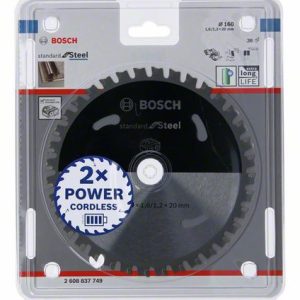 Bosch Standard for Steel list kružne testere za akumulatorske testere 160x1.6/1.2x20 T36 2608837749
