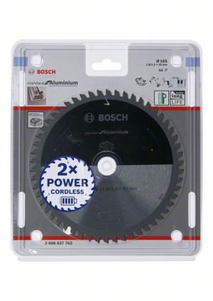Bosch Akülü daire testereler için Standard for Aluminium Daire Testere Bıçağı 165x1,8/1,3x20 T54 2608837763