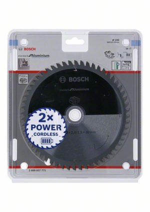Bosch Akülü daire testereler için Standard for Aluminium Daire Testere Bıçağı 190x2/1,5x30 T56 2608837771