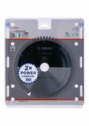 Bosch Akülü daire testereler için Standard for Aluminium Daire Testere Bıçağı 216x2,2/1,6x30 T64 2608837776